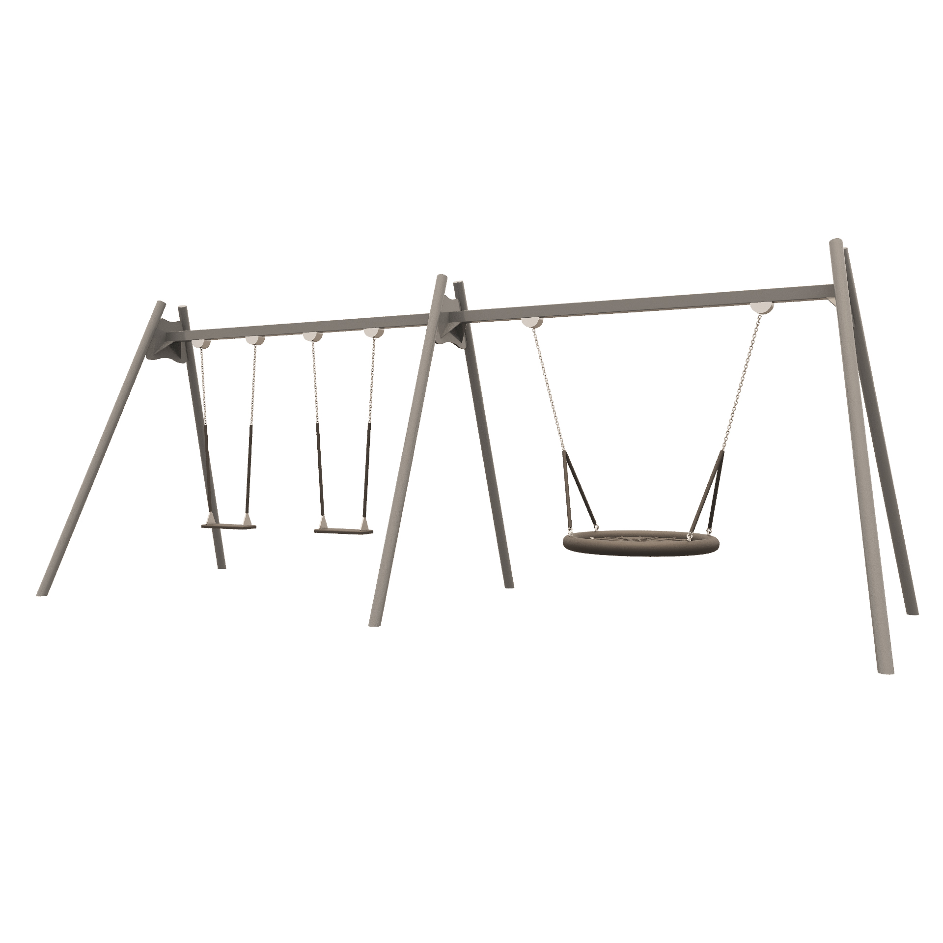 Качели «Лодочка» тройные